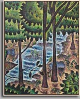 BROOK AT BURR POND 2007 oil/canvas 30" x 24"